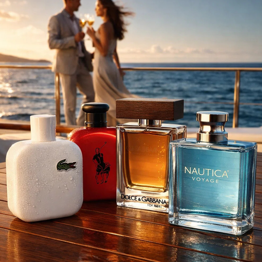 POLO RED, NAUTICA VOYAGE, THE ONE, LACOSTE BLANCO